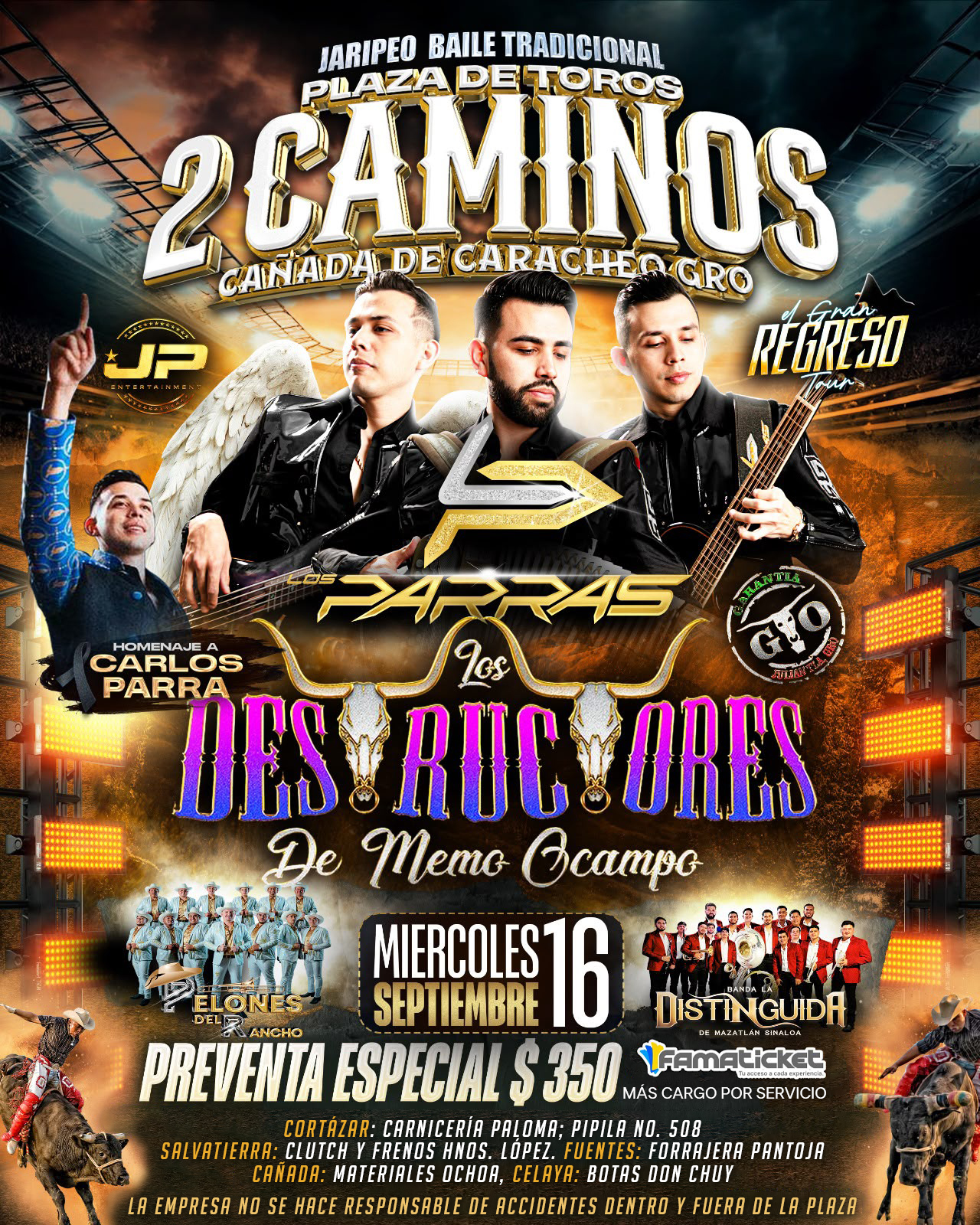 LOS PARRAS, PLAZA DE TOROS 2 CAMINOS-2026-09-16